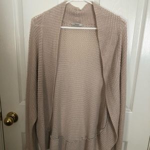 Tan Soft Sweater Cardigan Medium